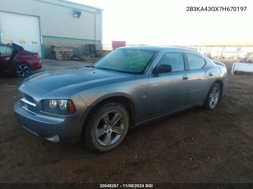 2B3KA43GX7H670197 2007 Dodge Charger Se/Sxt