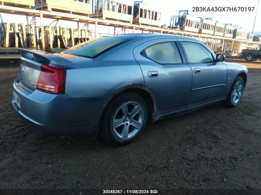 2B3KA43GX7H670197 2007 Dodge Charger Se/Sxt