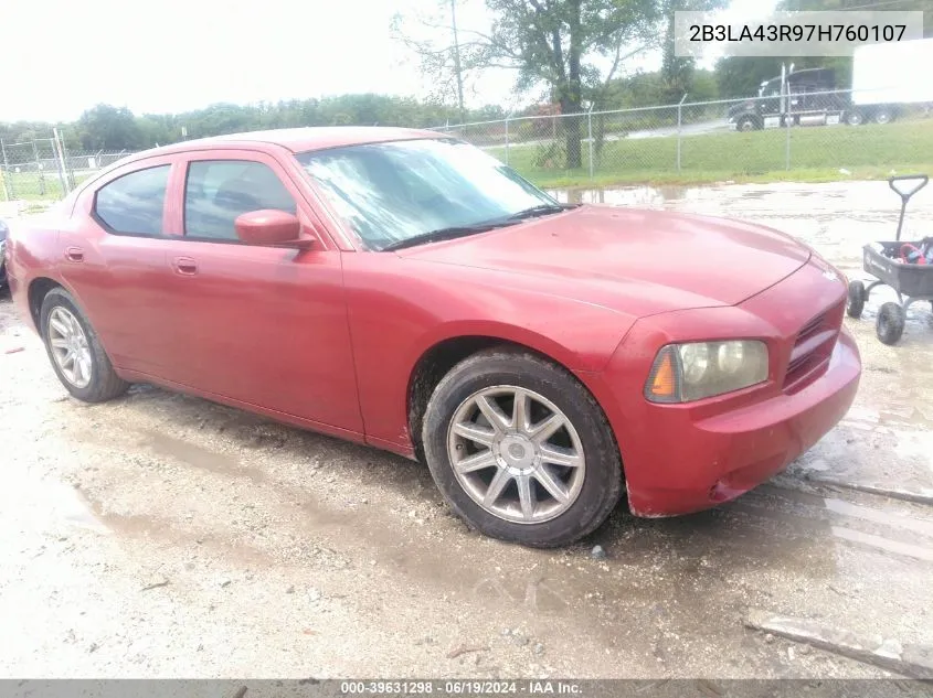 2007 Dodge Charger VIN: 2B3LA43R97H760107 Lot: 39631298