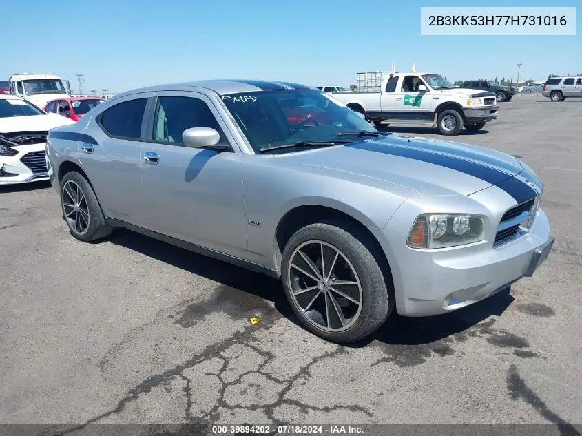 2007 Dodge Charger Rt VIN: 2B3KK53H77H731016 Lot: 39894202