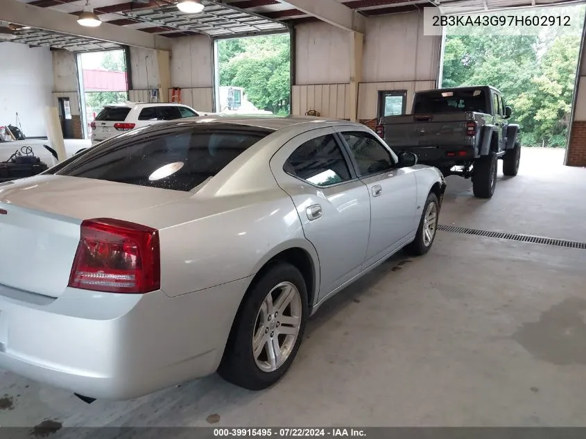 2007 Dodge Charger VIN: 2B3KA43G97H602912 Lot: 39915495