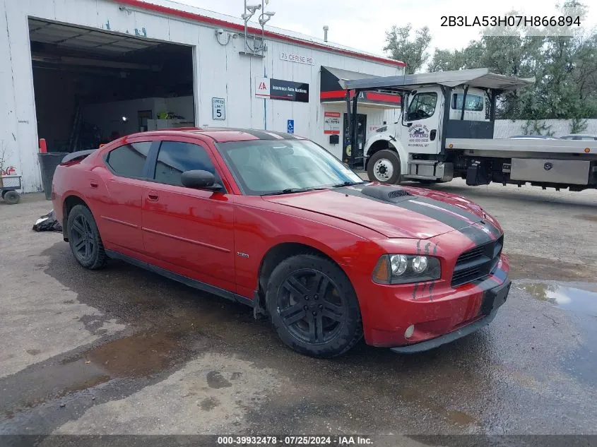 2007 Dodge Charger Rt VIN: 2B3LA53H07H866894 Lot: 39932478