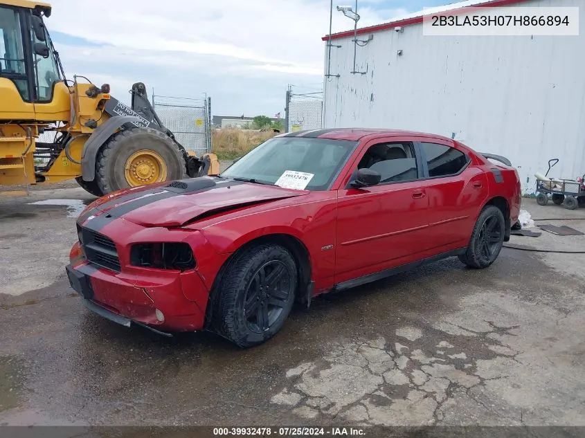 2007 Dodge Charger Rt VIN: 2B3LA53H07H866894 Lot: 39932478