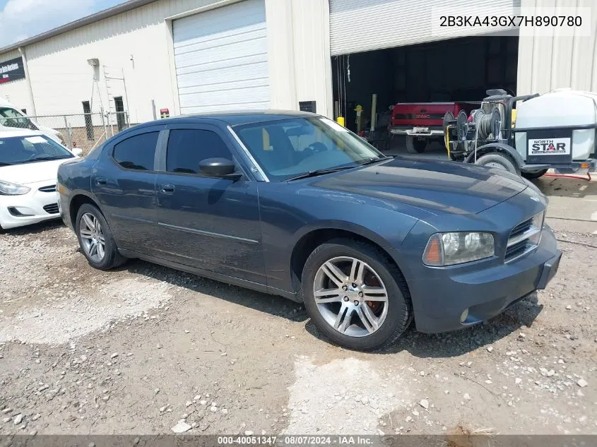 2007 Dodge Charger VIN: 2B3KA43GX7H890780 Lot: 40051347