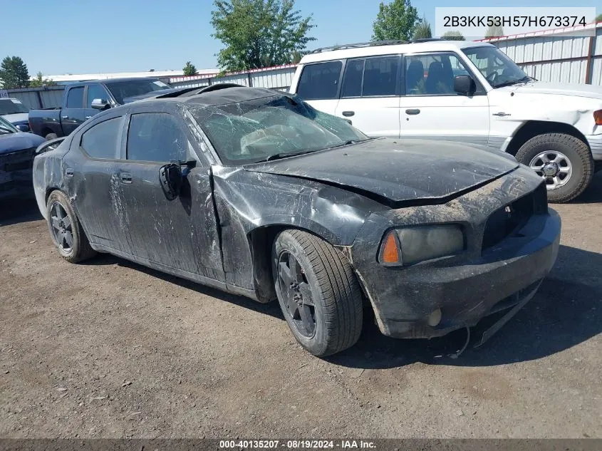 2007 Dodge Charger Rt VIN: 2B3KK53H57H673374 Lot: 40135207