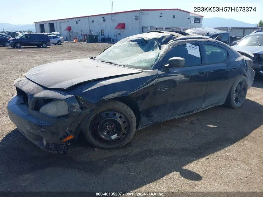 2007 Dodge Charger Rt VIN: 2B3KK53H57H673374 Lot: 40135207