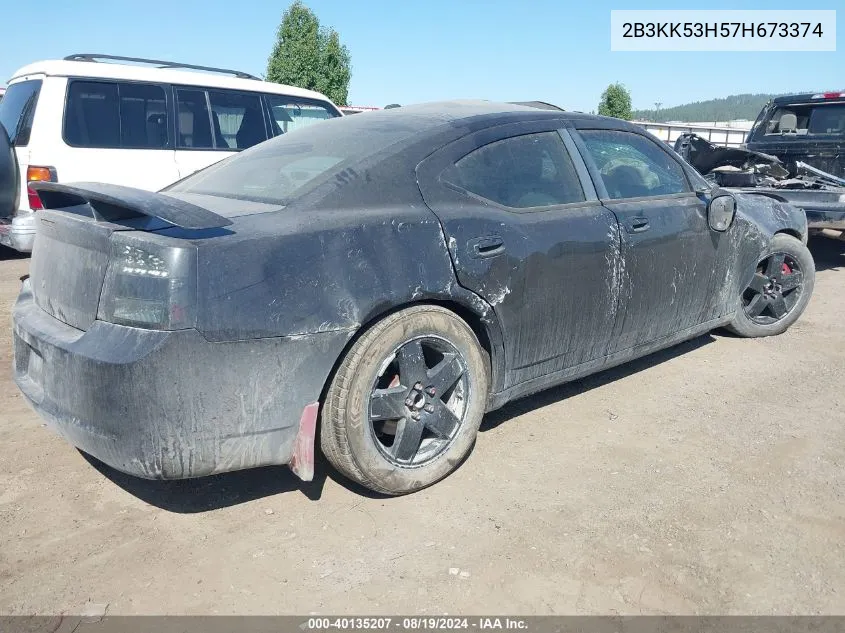 2007 Dodge Charger Rt VIN: 2B3KK53H57H673374 Lot: 40135207