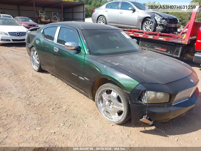 2007 Dodge Charger Rt VIN: 2B3KA53H07H631259 Lot: 40209756