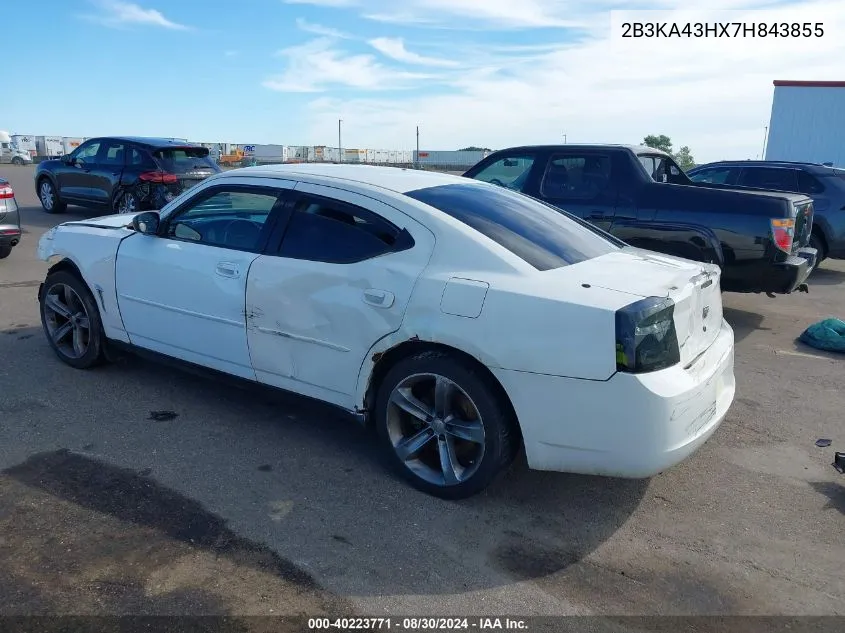 2007 Dodge Charger VIN: 2B3KA43HX7H843855 Lot: 40223771