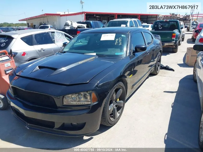 2007 Dodge Charger Srt8 VIN: 2B3LA73WX7H867917 Lot: 40307755