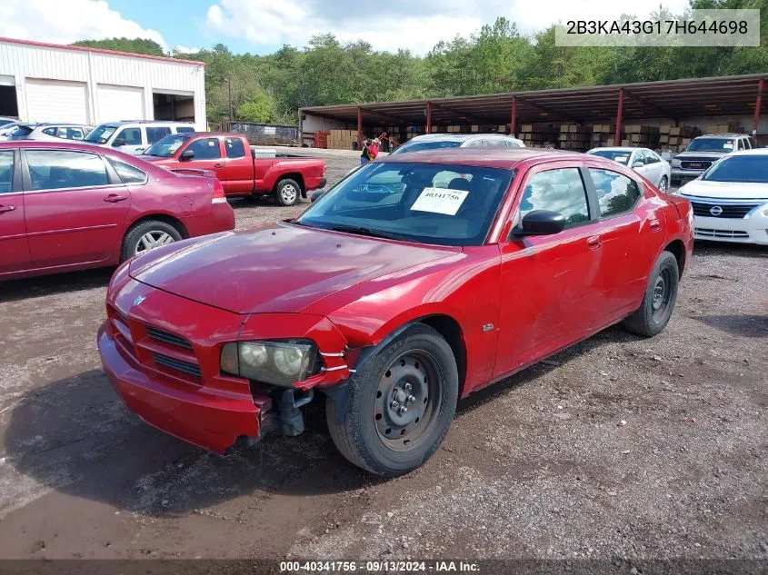 2007 Dodge Charger VIN: 2B3KA43G17H644698 Lot: 40341756