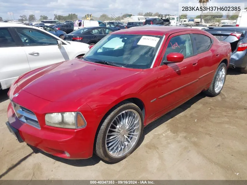 2B3KA53H37H602385 2007 Dodge Charger Rt