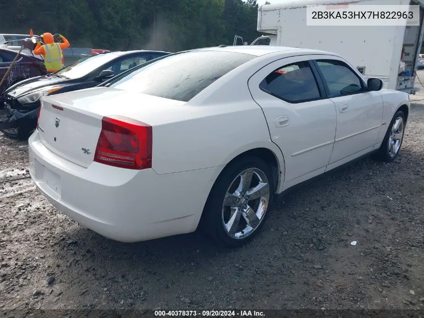 2007 Dodge Charger Rt VIN: 2B3KA53HX7H822963 Lot: 40378373