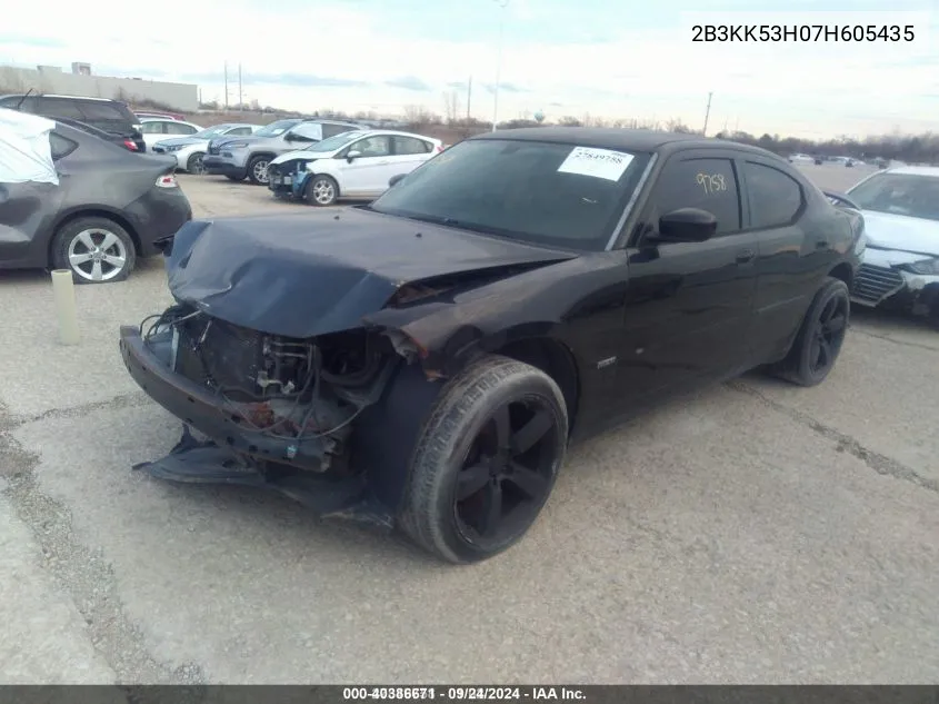 2007 Dodge Charger Rt VIN: 2B3KK53H07H605435 Lot: 40386671