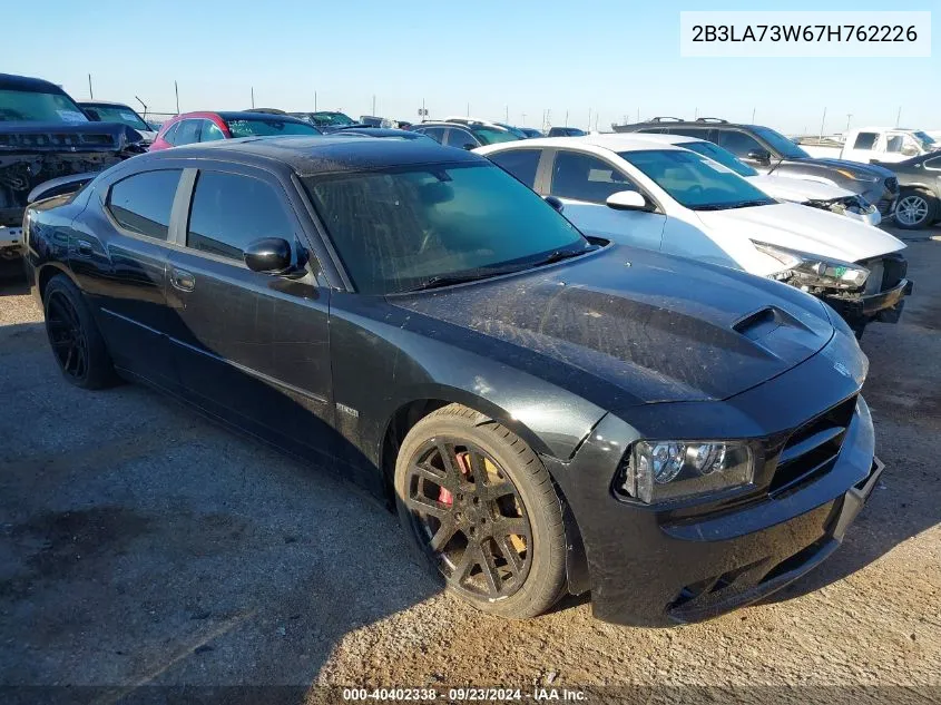 2007 Dodge Charger Srt8 VIN: 2B3LA73W67H762226 Lot: 40402338