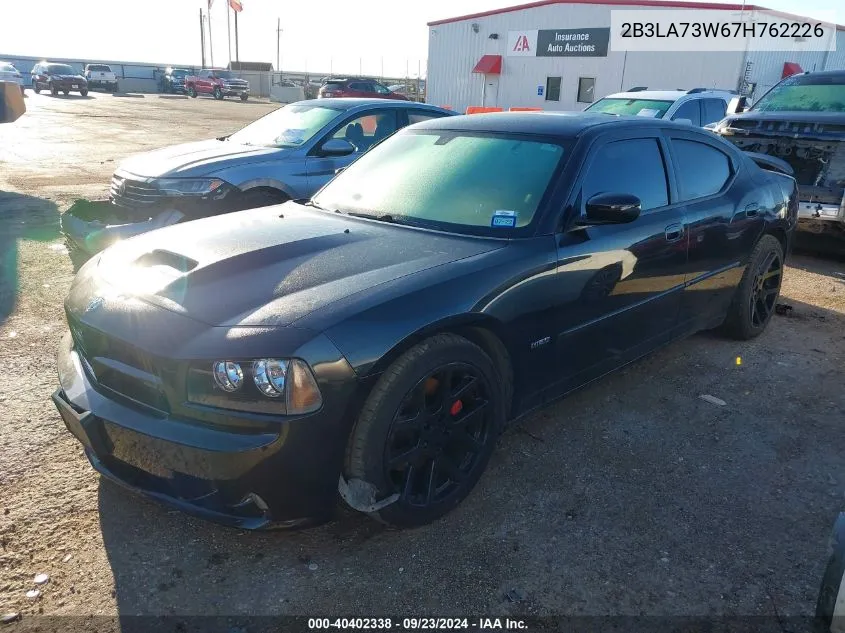 2007 Dodge Charger Srt8 VIN: 2B3LA73W67H762226 Lot: 40402338