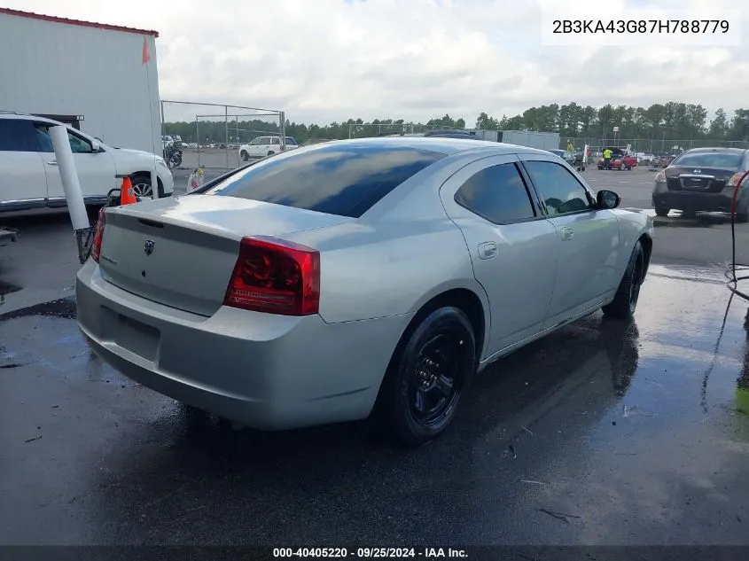 2007 Dodge Charger VIN: 2B3KA43G87H788779 Lot: 40405220