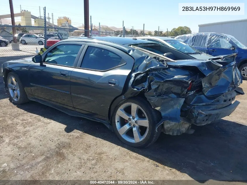 2007 Dodge Charger Rt VIN: 2B3LA53H97H869969 Lot: 40472044