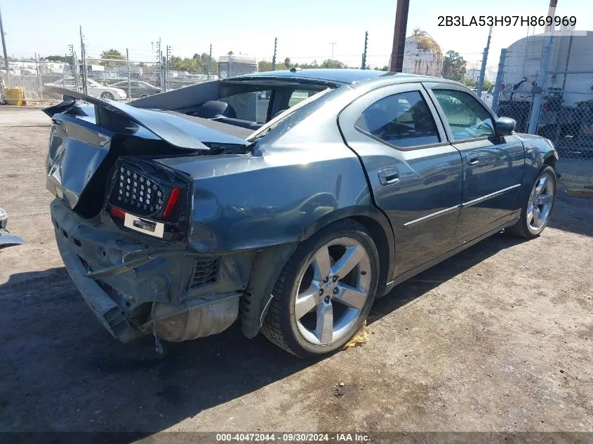 2007 Dodge Charger Rt VIN: 2B3LA53H97H869969 Lot: 40472044