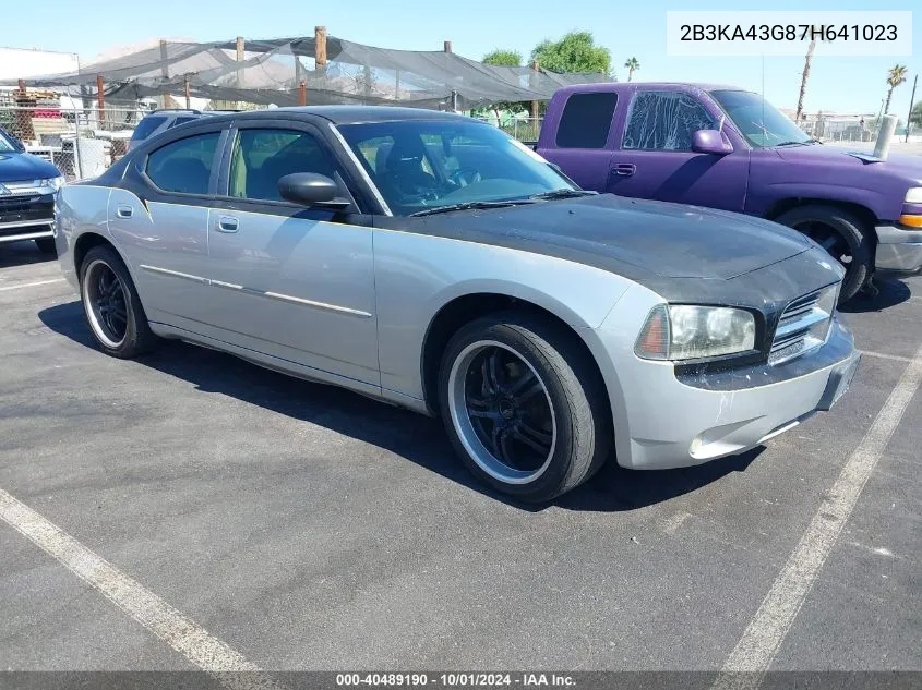 2007 Dodge Charger VIN: 2B3KA43G87H641023 Lot: 40489190