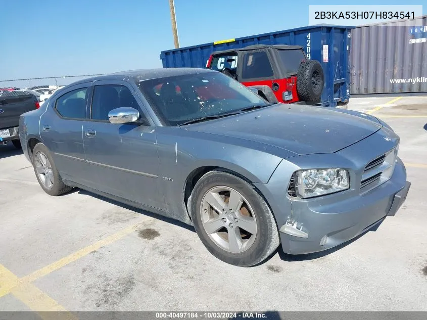 2007 Dodge Charger Rt VIN: 2B3KA53H07H834541 Lot: 40497184