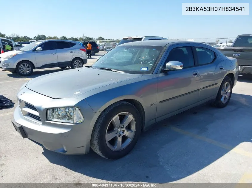 2007 Dodge Charger Rt VIN: 2B3KA53H07H834541 Lot: 40497184