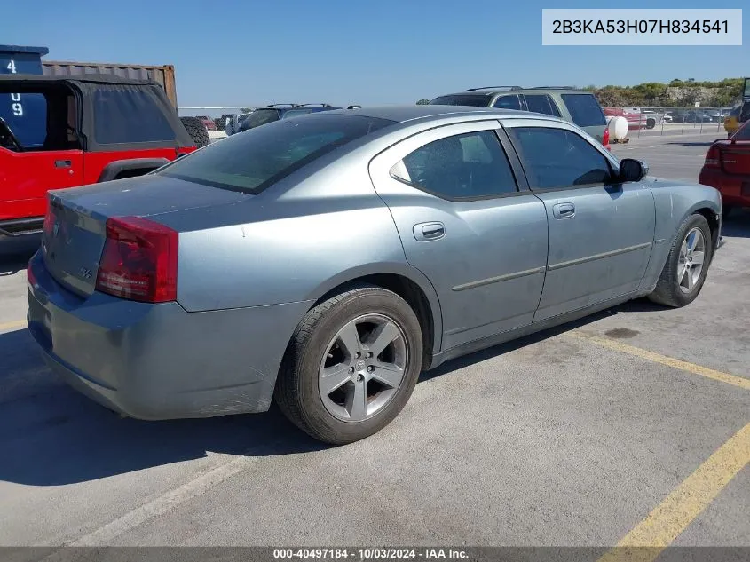 2007 Dodge Charger Rt VIN: 2B3KA53H07H834541 Lot: 40497184