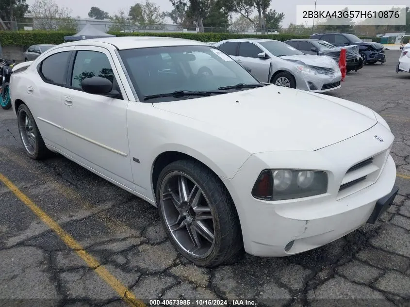 2007 Dodge Charger VIN: 2B3KA43G57H610876 Lot: 40573985