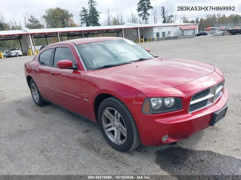 2007 Dodge Charger Rt VIN: 2B3KA53HX7H869992 Lot: 40576468