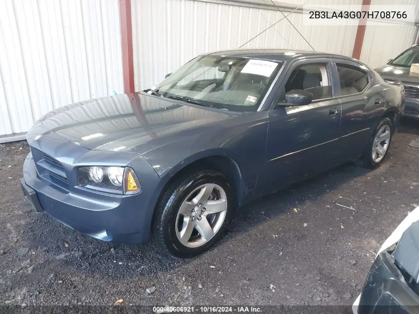 2007 Dodge Charger VIN: 2B3LA43G07H708766 Lot: 40606921