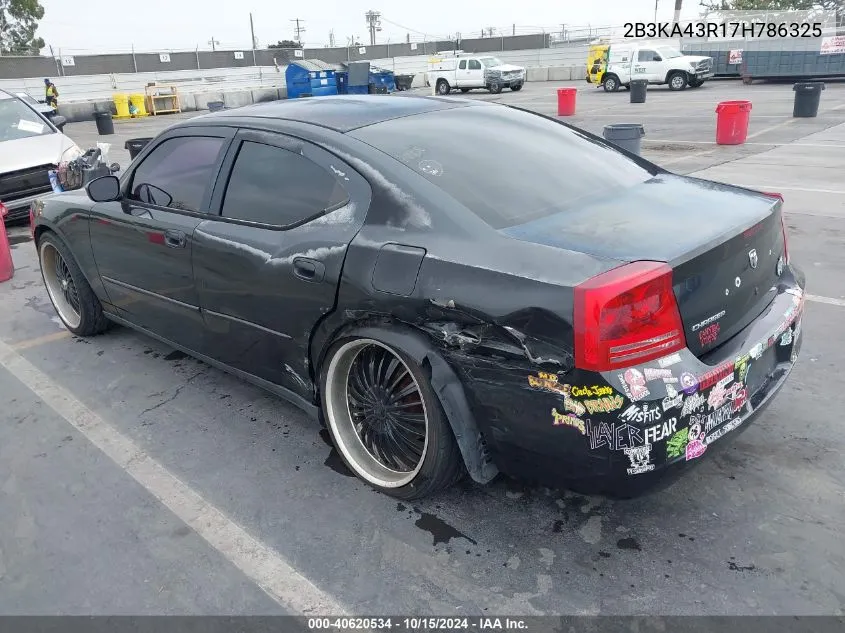 2007 Dodge Charger VIN: 2B3KA43R17H786325 Lot: 40620534