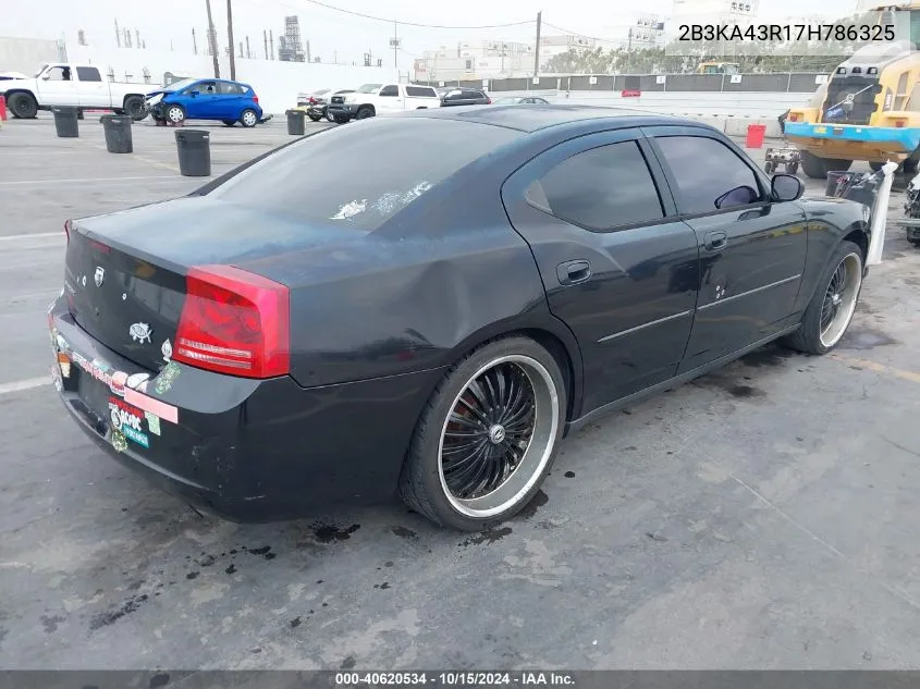 2007 Dodge Charger VIN: 2B3KA43R17H786325 Lot: 40620534