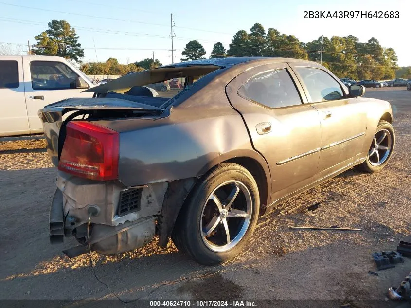 2007 Dodge Charger VIN: 2B3KA43R97H642683 Lot: 40624710