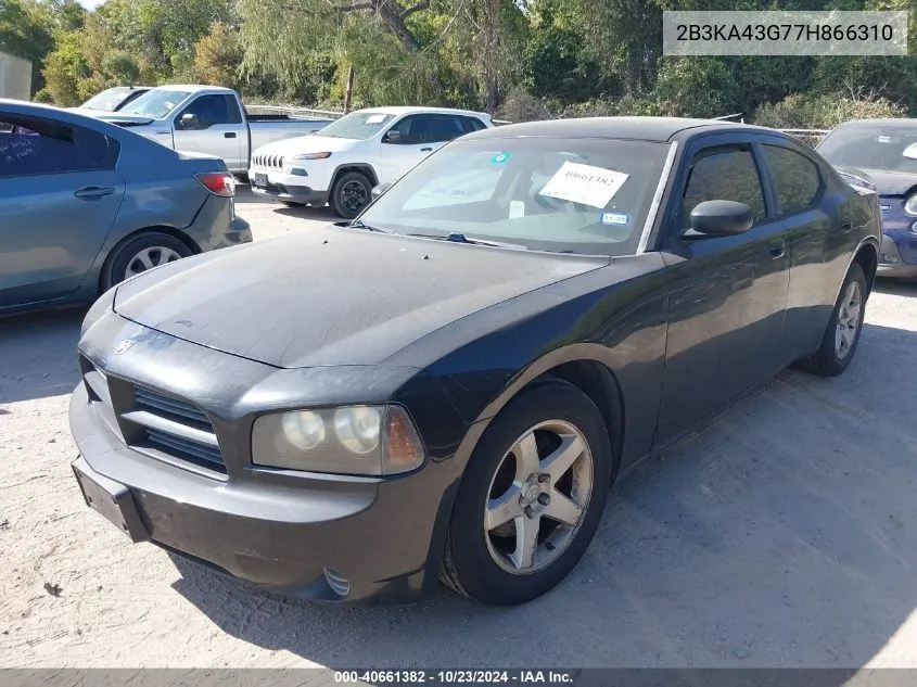 2007 Dodge Charger VIN: 2B3KA43G77H866310 Lot: 40661382