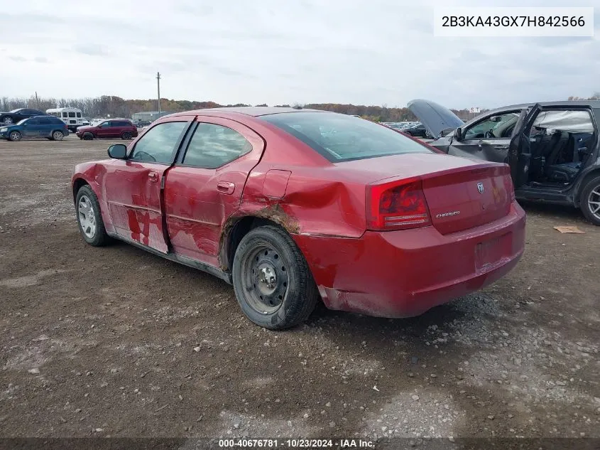 2B3KA43GX7H842566 2007 Dodge Charger