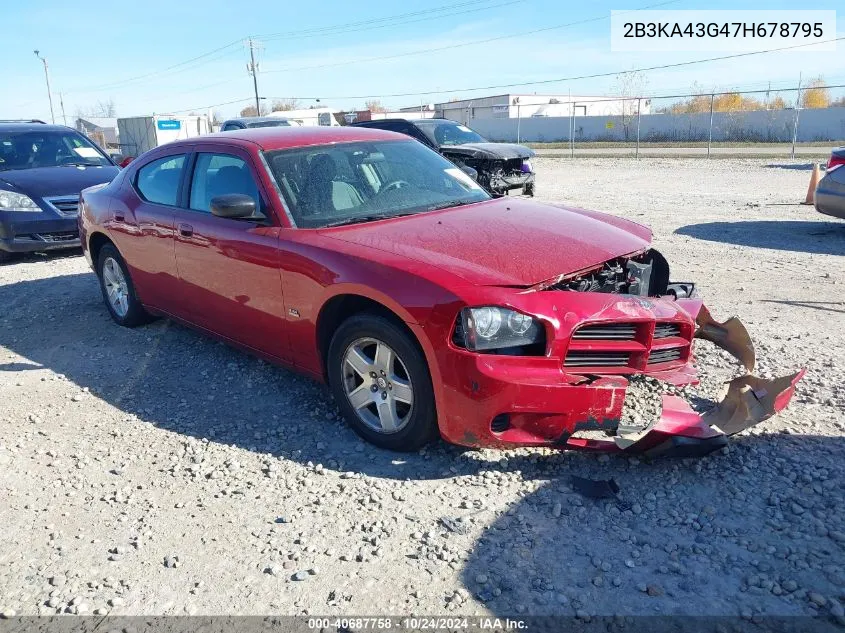 2007 Dodge Charger VIN: 2B3KA43G47H678795 Lot: 40687758