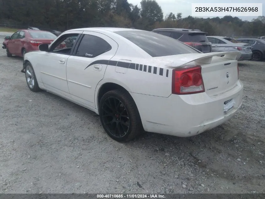 2007 Dodge Charger Rt VIN: 2B3KA53H47H626968 Lot: 40710685