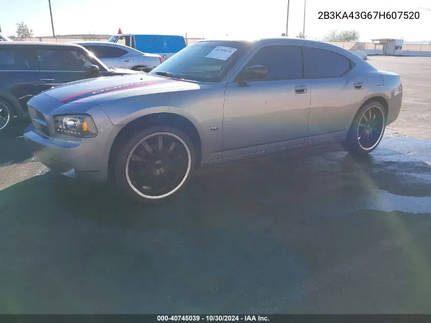 2007 Dodge Charger VIN: 2B3KA43G67H607520 Lot: 40745039