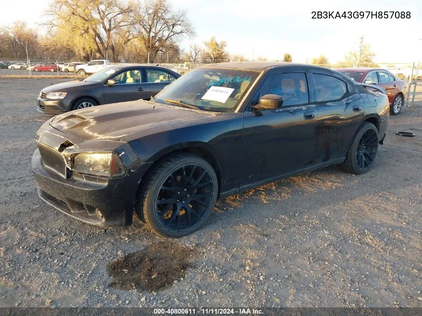 2007 Dodge Charger VIN: 2B3KA43G97H857088 Lot: 40800611