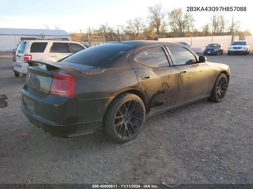 2007 Dodge Charger VIN: 2B3KA43G97H857088 Lot: 40800611