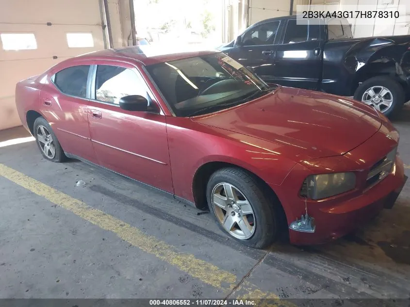 2007 Dodge Charger VIN: 2B3KA43G17H878310 Lot: 40806552