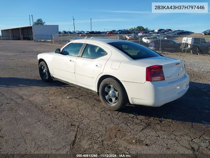 2007 Dodge Charger VIN: 2B3KA43H37H797446 Lot: 40813260