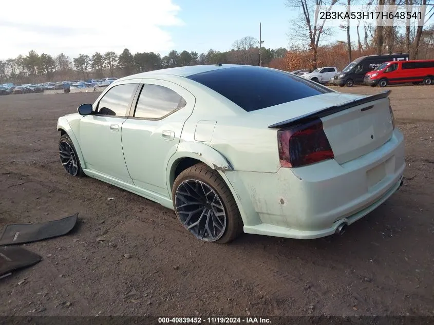 2007 Dodge Charger Rt VIN: 2B3KA53H17H648541 Lot: 40839452