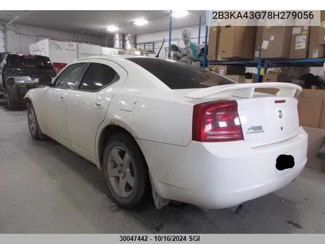 2008 Dodge Charger VIN: 2B3KA43G78H279056 Lot: 30047442