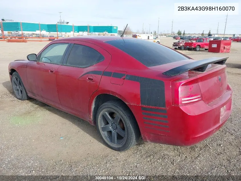 2B3KA43G98H160070 2008 Dodge Charger