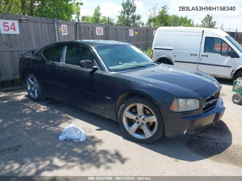 2008 Dodge Charger R/T VIN: 2B3LA53H98H158340 Lot: 39527996