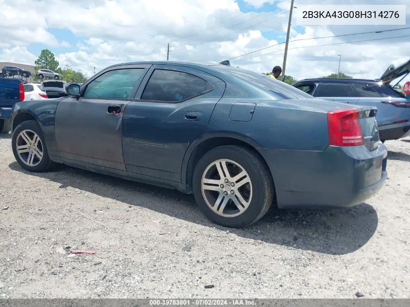 2B3KA43G08H314276 2008 Dodge Charger