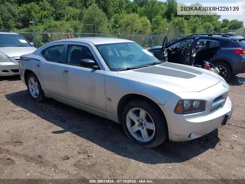 2008 Dodge Charger VIN: 2B3KA43GX8H226139 Lot: 39823534