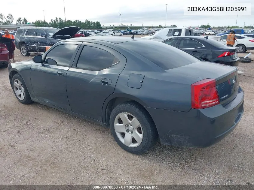 2B3KA43G58H205991 2008 Dodge Charger