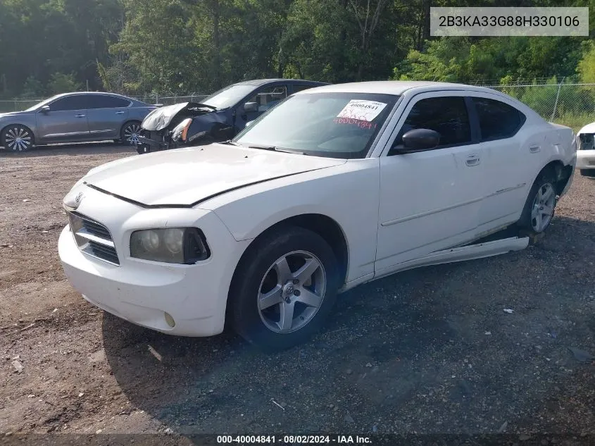 2B3KA33G88H330106 2008 Dodge Charger Sxt